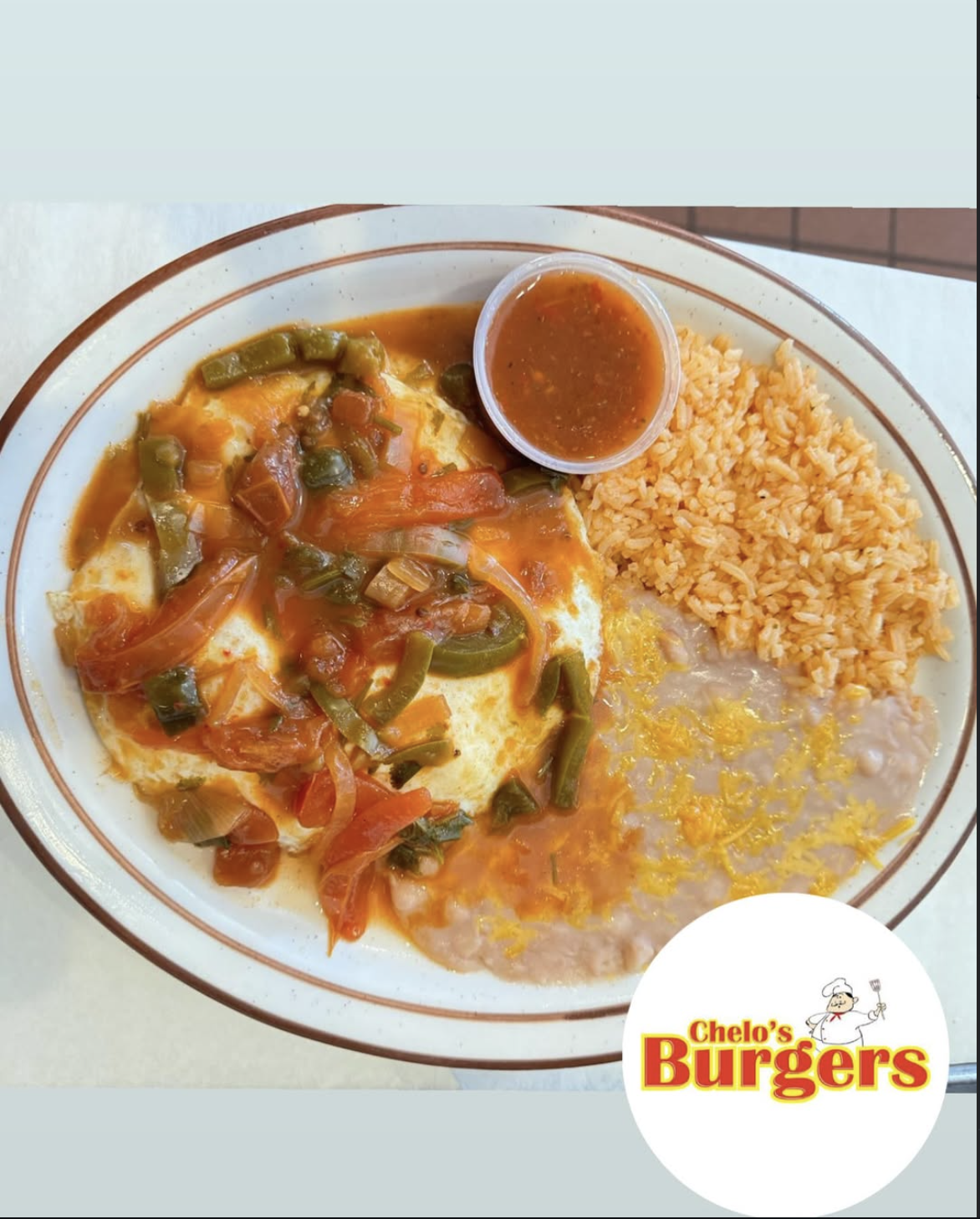 Huevos rancheros plate